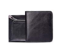 FANDARE Nouveau Portefeuille Unisexe Minimaliste Porte-Cartes Hommes Femmes Wallet en Cuir véritable avec 6 Porte Carte Crédit Petit Porte Bancaire Compartiment à Billets et Poche à Monnaie Brun