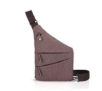FANDARE Nouveau Sac de Poitrine Segmenté Sac d'Epaule Anti-vol Sacoche Homme Femme Sac Bandoulière Grande Sling Crossbody Bag pour Cyclisme Camping Équitation Voyage Polyester