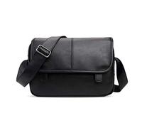 FANDARE Nouveau Sac d'épaule Hommes Sac Bandoulière PU Sac de Messager Sac à Épaule Messenger Sac Cartable Sacs à Dos porté Travers Sacoche Imperméable Voyage Crossbody Bag Entreprise Pochette Noir