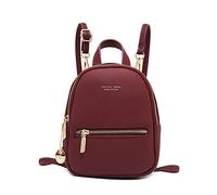 FANDARE Petit Sac à Dos Femmes Sac à bandoulière Sac à Main Collège Sacs Scolaires Cartables Sac d'école Filles Sac Ecole Voyage Casual Daypacks Rouge