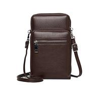 FANDARE Petite Pochette Téléphone Épaule, Sac à Main Souple en Simili Cuir pour Femmes, Sac Bandoulière Polyvalent pour Femmes avec Multi-Compartiments Marron