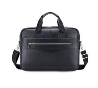 FANDARE Rétro Homme Mallette Cuir Valise Sacoche Messager Sac Porté en Main Serviettes Sacoches Pochette Cartable Sacs Professionnel Porte-Documents Business Voyage Sacs bandoulière Noir