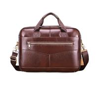 FANDARE Rétro Homme Mallette Cuir Valise Sacoche Messager Sac Porté en Main Serviettes Sacoches Pochette Cartable Sacs Professionnel Porte-Documents Business Voyage Sacs bandoulière Marron Clair