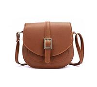 FANDARE Rétro Sac à bandoulière Femme Sac a Main en PU Cuir Sacs Portés épaule Sacoche Besace Messenger Bag Sacs pour Téléphone Chic Pochette Marron