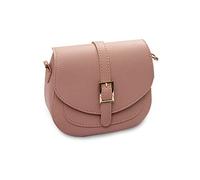 FANDARE Rétro Sac à bandoulière Femme Sac a Main en PU Cuir Sacs Portés épaule Sacoche Besace Messenger Bag Sacs pour Téléphone Chic Pochette Rose