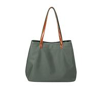 FANDARE Rétro Sac a Main Femme Sacs Cabas Portés Epaule Sac D'épaule Tote Imperméable Nylon pour 15 Pouces Tablette Achats Fête École Voyage Vert L