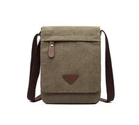 FANDARE Rétro Sacs bandoulière Toile Sacoche Sacs à Main Homme Femme Sac Besace Sac d'épaule pour Travail Voyag Business Université Ecole Multifonctionnel Sac d'épaule Messager Bag Vert