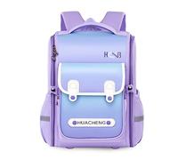 FANDARE Sac à Dos coloré Sac à Dos Enfant Cartable Fille garçon réfléchissant Sacs rentrée Scolaire pour école Primaire pour Les 3-6 Classes Voyage Daypacks léger Bretelles réglables Bleu Violet