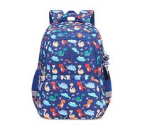 FANDARE Sac à Dos Dinosaure Maternelle avec Bandes Réfléchissantes - Cartable Scolaire Garçon/Fille Stitch Bleu