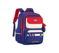 FANDARE Sac à Dos École Garçon Fille 3-10 Ans Grand Cartable Multi-Poches Imperméable en Oxford Dos Ergonomique à Maille Respirante Rouge