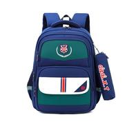 FANDARE Sac à Dos Enfant Filles Garçons Cartables Scolaires Imperméable Polyester Sacs Scolaires Sac d'école Sacs Scolaires pour Étudiant École Daypacks avec Trousse à Crayons Bleu Lac Vert