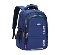 FANDARE Sac à Dos Enfant garçon Cartable Scolaire Sacs Loisir d'école Junior Bandes réfléchissantes School Bag avec Bretelles réglables Scolaire Primaire Élémentaire Collège Ecole Daypacks Bleu