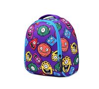 FANDARE Sac à Dos Enfant pour Filles et Garçons 2-7 Ans, Cartable Léger avec Bretelles et Sangle de Poitrine, Petit Sac d'École Maternelle Anti-Dérapant et Imperméable pour Voyage Monstre Violet