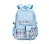 FANDARE Sac à Dos Enfant Sac a Dos Maternelle Lumineux Cartables Scolaires Sacs d'école Filles Garçons Sacs Scolaires Outdoor Voyage école avec Pendentif en Peluche & Badge Mignon Bleu