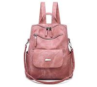 FANDARE Sac à Dos Femme Sac à bandoulière Filles Sac à Main Imperméable Sacs d'école Scolaires Cartables Dames Sacs d'épaule Loisir Sacs de Voyage Banlieusard Campus Multifonction Daypacks Rose