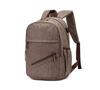 FANDARE Sac à Dos Grande Capacité Imperméable Polyester avec Port USB Sac à Dos Ordinateur 15.6 Pouces Multifonctionnel pour Voyage Travail et Usage Quotidien Kaki