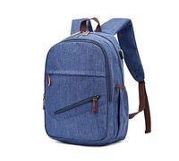 FANDARE Sac à Dos Grande Capacité Imperméable Polyester avec Port USB Sac à Dos Ordinateur 15.6 Pouces Multifonctionnel pour Voyage Travail et Usage Quotidien Bleu