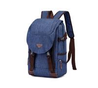 FANDARE Sac à Dos Grande Capacité Multi Poches Ordinateur Bleu foncé | Imperméable déperlant, port écouteurs, fermeture à clips, voyage travail quotidien, hommes femmes, sac à dos mode