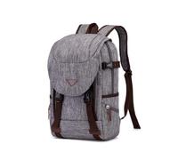 FANDARE Sac à Dos Grande Capacité Multi Poches Ordinateur Gris | Imperméable déperlant, port écouteurs, fermeture à clips, voyage travail quotidien, hommes femmes, sac à dos mode