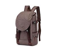 FANDARE Sac à Dos Grande Capacité Multi Poches Ordinateur Kaki | Imperméable déperlant, port écouteurs, fermeture à clips, voyage travail quotidien, hommes femmes, sac à dos mode