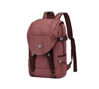 FANDARE Sac à Dos Grande Capacité Multi Poches Ordinateur Marron | Imperméable déperlant, port écouteurs, fermeture à clips, voyage travail quotidien, hommes femmes, sac à dos mode