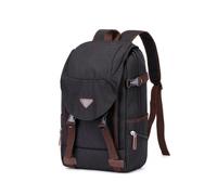 FANDARE Sac à Dos Grande Capacité Multi Poches Ordinateur Noir | Imperméable déperlant, port écouteurs, fermeture à clips, voyage travail quotidien, hommes femmes, sac à dos mode