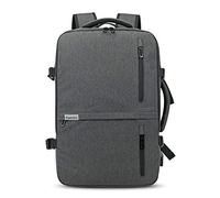 FANDARE Sac à Dos Homme 15.6 Pouces Laptop Sac à Main Collège Sac d'école Affaires Sac à Dos Loisir Voyage Trekking Randonnée Backpack avec USB Imperméable Polyester Gris