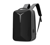 FANDARE Sac à Dos Homme Voyage Bureau Ordinateur Portable 15.6 Pouces Sac à Dos Anti-Vol avec Port USB Chargement Externe Sangle pour Valise et Dos Respirant Randonnée et Usage Quotidien Gris