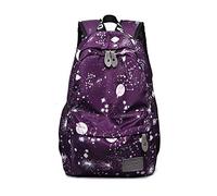 FANDARE Sac à Dos Léger pour Femmes, Sac à Dos Scolaire Imperméable, Daypack d'Étudiant pour Voyage, Université et Travail, Daypack Décontracté Violet