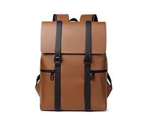FANDARE Sac à Dos Loisir Sacs à Dos Scolaire Imperméable PU Cartable Affaires Sac a Dos Homme Laptop Sac d'école pour College Scolaire Voyage Randonnée Sacoche Collège Sports Garçon DaypacksMarron