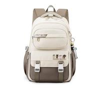 FANDARE Sac à Dos Loisir Urbain Unisexe - Cartable College Ecole pour Femme Homme Enfant - Sac à Bandoulière de Voyage Daypack Kaki