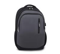 FANDARE Sac à Dos Ordinateur 15.6 Pouces Homme Femme Grand Capacité Multi-Compartiments avec Port USB Sangle pour Valise et Dos Aéré Gris Foncé