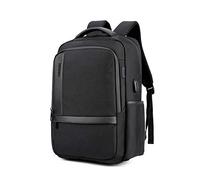 FANDARE Sac À Dos Ordinateur Portable 15.6 Pouces avec USB Homme Scolaires Cartables Adolescent Sacs D'école Loisir Sacs de Voyage Laptop Daypack Knapsack Grande Capacité Imperméable Nylon Noir