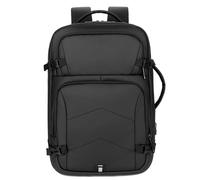 FANDARE Sac à Dos Ordinateur Portable 15.6 Pouces, Business avec Port USB de Chargement, Sacoche Anti-Dérapante et Imperméable en Nylon Respirant pour Travail, Voyage, Université Noir