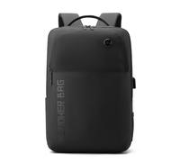 FANDARE Sac à Dos Ordinateur Portable Sac à Main Sac à Dos Polyvalent Sac à bandoulière PU Film Sac à Dos de Voyage avec USB Homme Femme Cartable Sac Université avec Deux Poches principales Noir