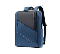 FANDARE Sac à Dos Ordinateur Sac a Dos avec USB Sac d'affaires Fonctionnel Voyage Sac a Dos Homme Femme Multi-Color Splicing Sac d'école pour Un Ordinateur Portable de 15,6 Pouces Sac à Dos Bleu