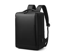 FANDARE Sac à Dos Ordinateur Sac a Dos d'affaires Homme Sac a Dos Portable 15.6 Pouces Imperméable avec Port de Charge USB Sac à Dos de Voyage d'affaires Scolaire Sac d'école Noir B