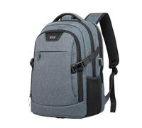 FANDARE Sac à Dos Ordinateur Sac a Dos Grande Capacité Homme Femme Sac à Dos avec Port de Chargement USB Antivol Sac à Dos d'affaires Scolaire Cartable Sac de Travail Fonctionnel Sac à mainGris Clair