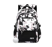 FANDARE Sac à Dos pour Enfants Style Graffiti Urbain Cartable Sac pour Collège Lycée Multifonctionnel pour 5 à 22 Ans Sac Polyvalent pour Filles Garçons Usage Quotidien Voyage et Campus Kaki Camo