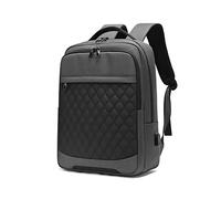 FANDARE Sac à Dos pour Homme 15.6 Pouces Imperméable Polyester Design Élégant et Minimaliste Compartiment Ordinateur Portable Port USB Externe pour Voyage Travail Usage Quotidien Gris