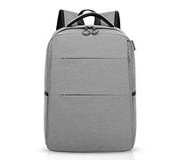FANDARE Sac à dos pour ordinateur portable de 15,6 pouces mince avec port de charge USB, sac à dos étanche pour hommes/femmes, voyage, camping, école, sac à dos en polyester, Gris, L, Sac à dos loisir