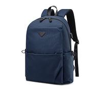 FANDARE Sac à Dos Professionnel Voyage Homme Femme, Sacoche Ordinateur Portable 15.6 Pouces Grande Capacité avec Port USB, Imperméable Polyester pour Sport Bureau Affaires Bleu foncé