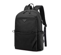 FANDARE Sac à Dos Professionnel Voyage Homme Femme, Sacoche Ordinateur Portable 15.6 Pouces Grande Capacité avec Port USB, Imperméable Polyester pour Sport Bureau Affaires Noir