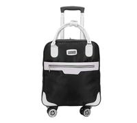 FANDARE Sac à Dos Roulettes Bagage Cabine Trolley Chariot Courses 4 Roues | Ordinateur Portable 15,6 Pouces Trolley Homme Femme Mallettes Business Daypack Enseignant Rolling Sacs Voyage Nouveau noir