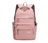 FANDARE Sac à Dos Sacs d'école Sacs Scolaires Cartables Filles Garçons Sac d'école Sacs Scolaires pour Primaire Adolescents Outdoor Voyage école Ados Décompression Daypacks Imperméable Nylon Rose