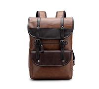 FANDARE Sac à Dos Sacs D'école Ville PU Scolaires Cartables Homme Femme pour 14 Pouces Laptop Valises Fille Garçon Bagages Imperméable Sac a Dos Grande Sac à Dos de Voyage d'affaires Kaki