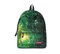 FANDARE Sac À Dos Sacs Galaxy Scolaires Cartables Adolescent Sacs D'école Loisir Garçons Filles Sacs de Voyage Cartables Femmes Multicolore Daypack Enfant Imperméable Polyester Vert