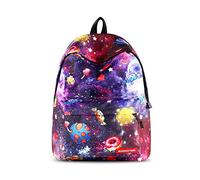 FANDARE Sac À Dos Sacs Galaxy Scolaires Cartables Adolescent Sacs D'école Loisir Garçons Filles Sacs de Voyage Cartables Femmes Multicolore Daypack Enfant Imperméable Polyester Bonbons
