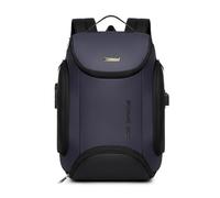 FANDARE Sac à Dos USB Imperméable avec Porte-Ordinateur 15.6 Pouces Sac à Dos pour Ordinateur Portable Anti-Vol avec Cadenas à Code et Passant pour Valise pour Voyage Bureau Bleu