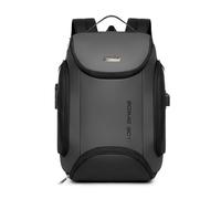 FANDARE Sac à Dos USB Imperméable avec Porte-Ordinateur 15.6 Pouces Sac à Dos pour Ordinateur Portable Anti-Vol avec Cadenas à Code et Passant pour Valise pour Voyage Bureau Gris